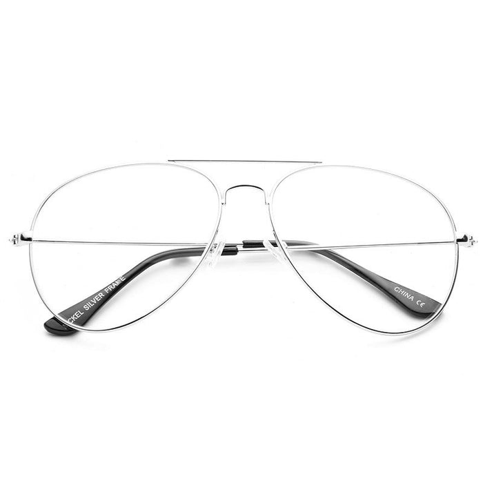 Clear Aviator Glasses Womens Mens And Unisex Non Prescription Clear Aviator Glasses