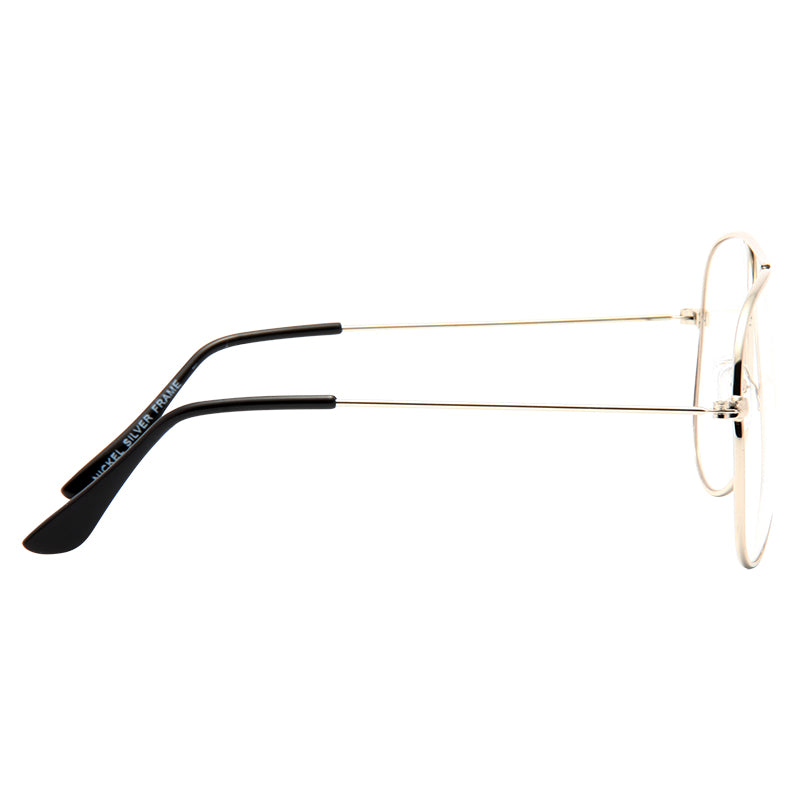 Classic 56mm Clear Aviator Glasses – CosmicEyewear
