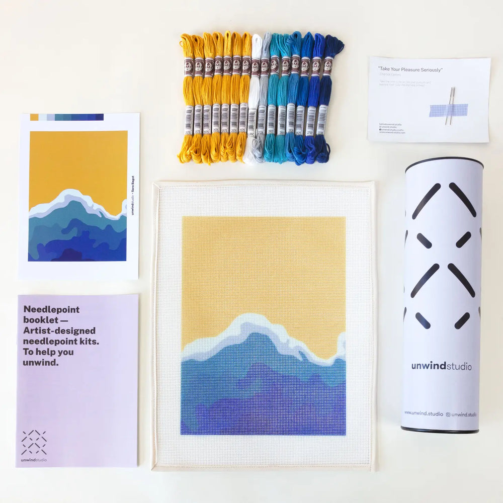 Paper Flowers Beginner Needlepoint Kit – Root Adorned