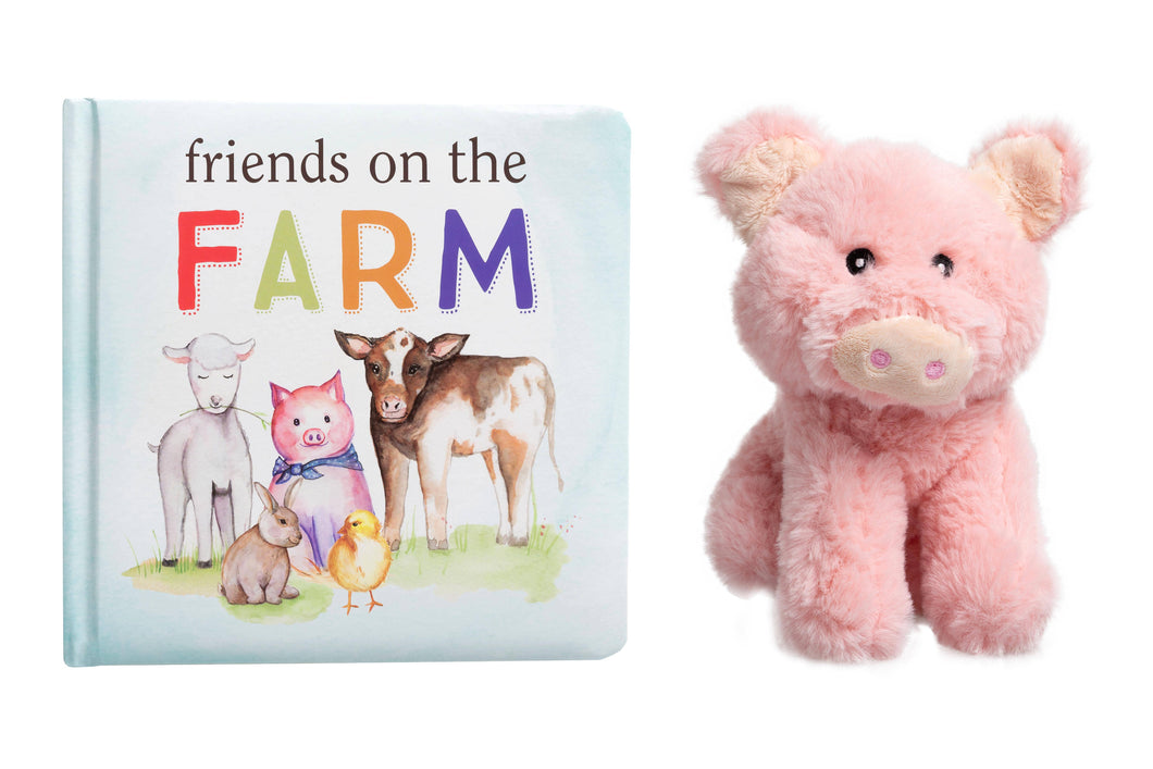 Plush Pig Toy & Farm Book Gift Set