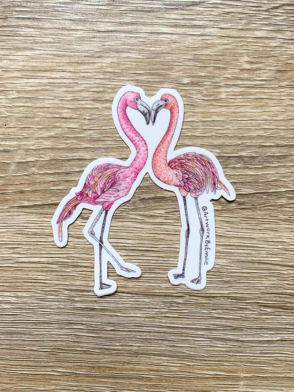 Flamingo Love Sticker