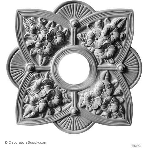 Refined Hand Cast All Natural Ceiling Medallions And Ceiling Rosettes