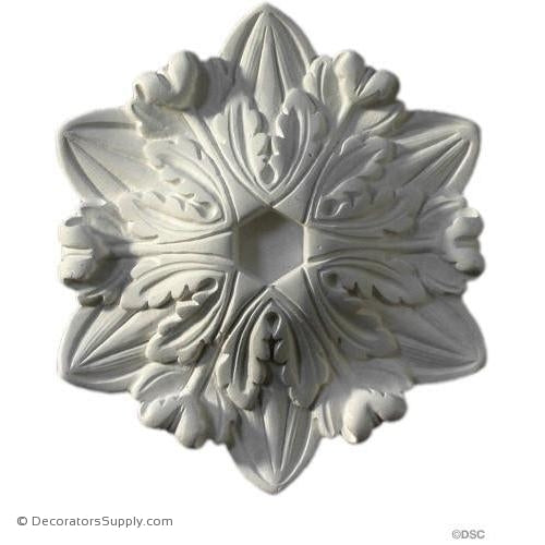 Classically Styled Ceiling Rosettes Include Square and Oval Medallions