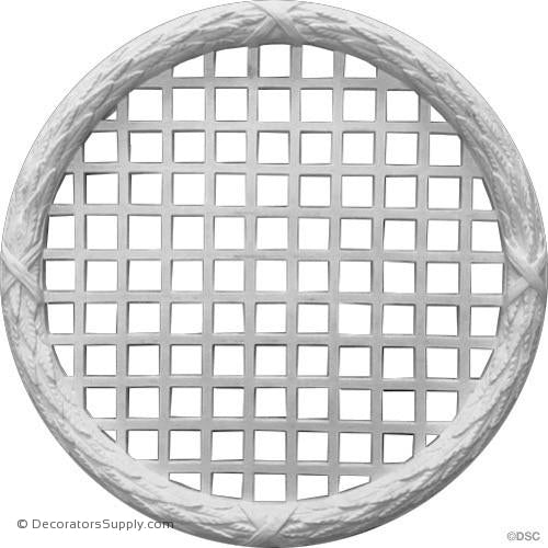 36 3 4 Diameter Plaster Medallion Or Vented Grille Classic X 2 Relief