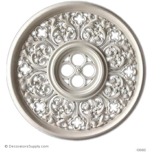 48 Diameter Plaster Medallion Or Vented Grille Gothic X 2 1 4 Relief