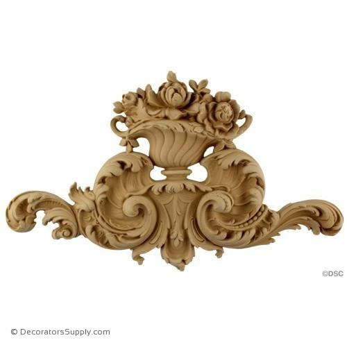 Floral Basket Rococo Louis Xv 9h X 15 1 4w 1 1 4relief