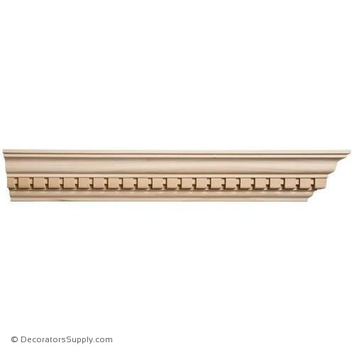 Crown Moulding Dentil 2 3 8 Proj X 3 Drop