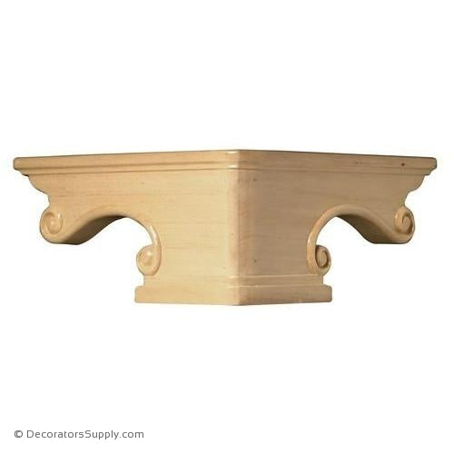 Pedestal Wood Foot Corner Cherry Maple