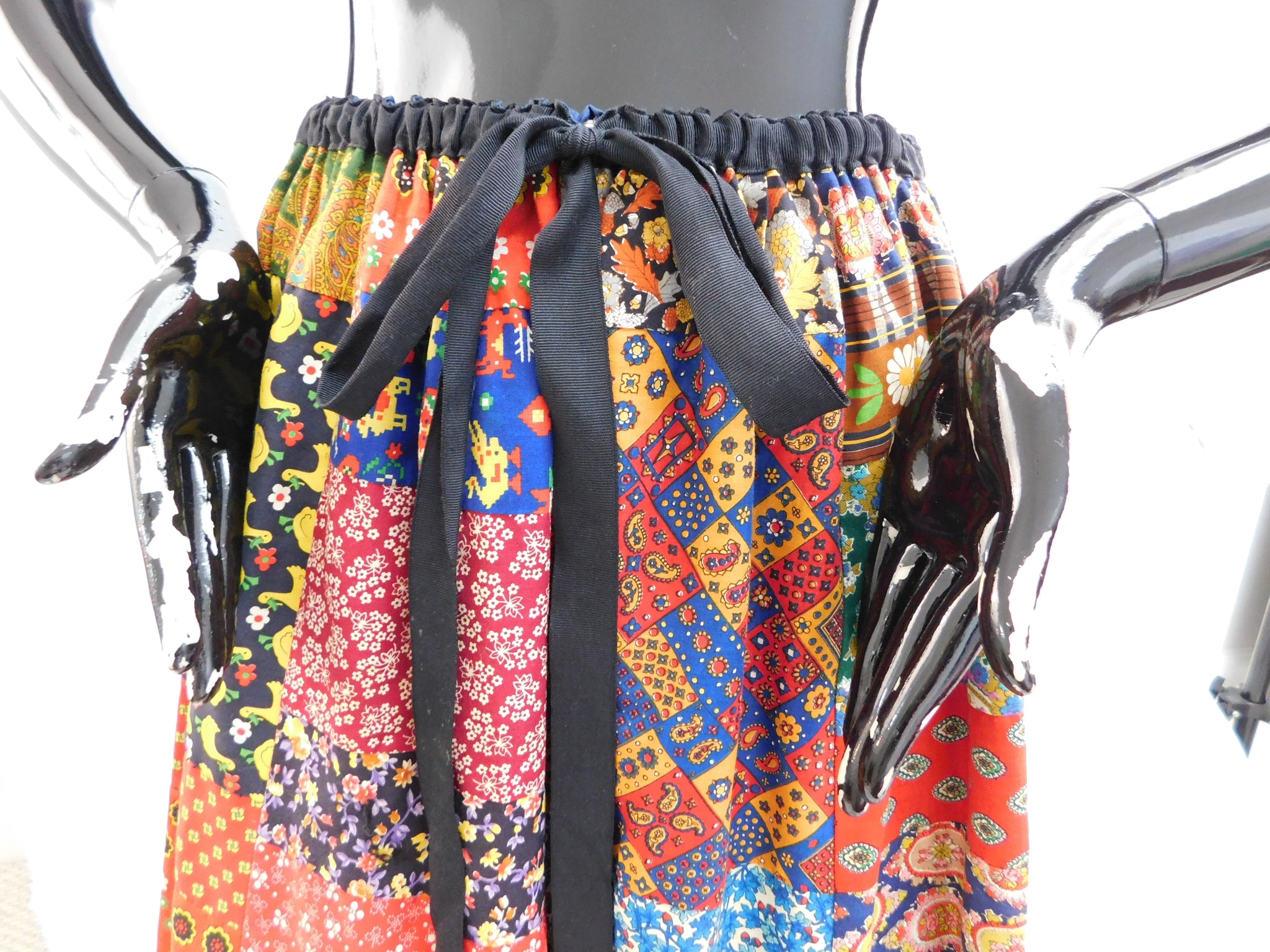 Vintage 1970s Novelty print patchwork skirt by Mr. Hank – Parlour