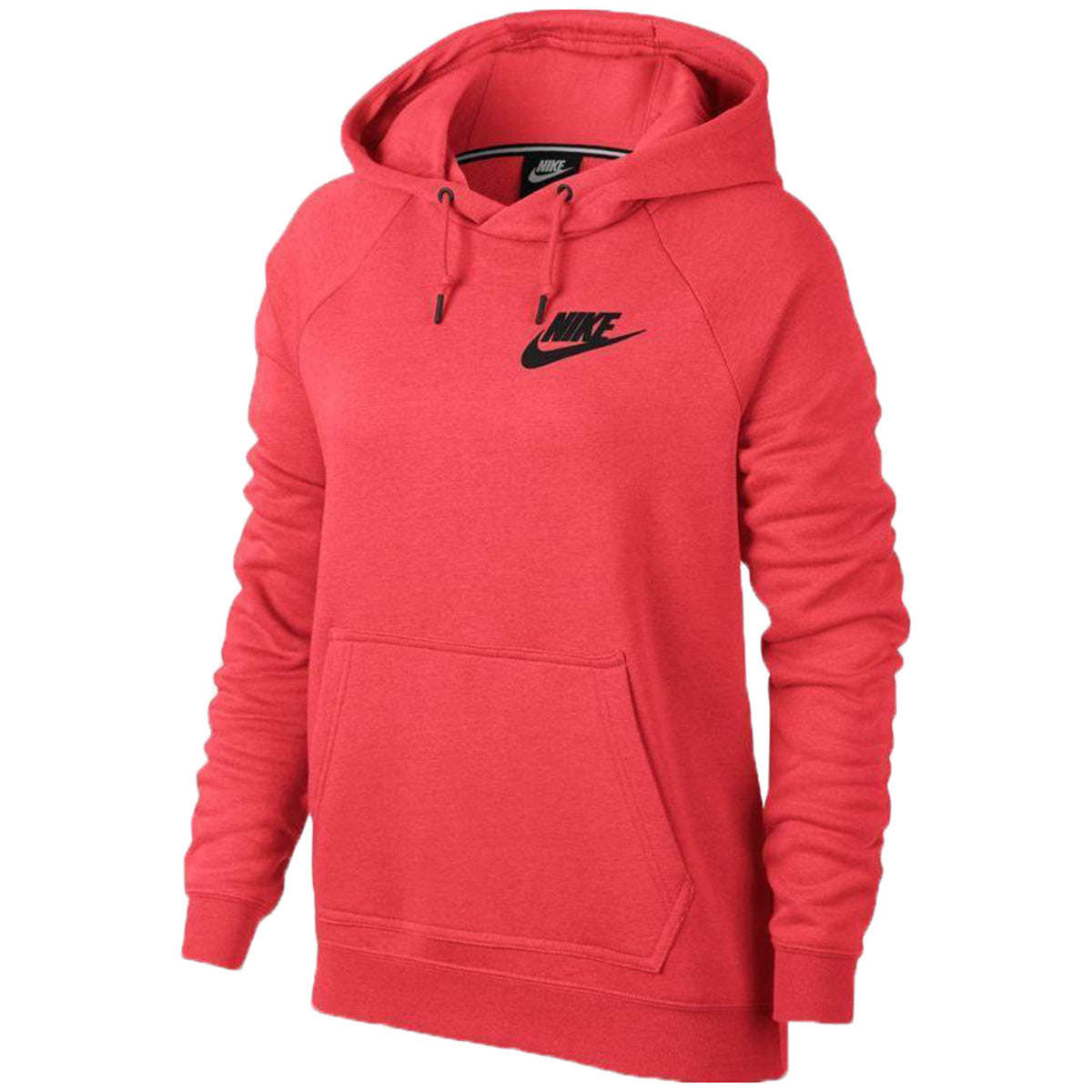 nike women's rally hoodie red