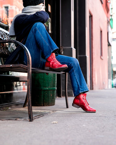 Miz Mooz Louise Red Leather — Tip Top Shoes of New York