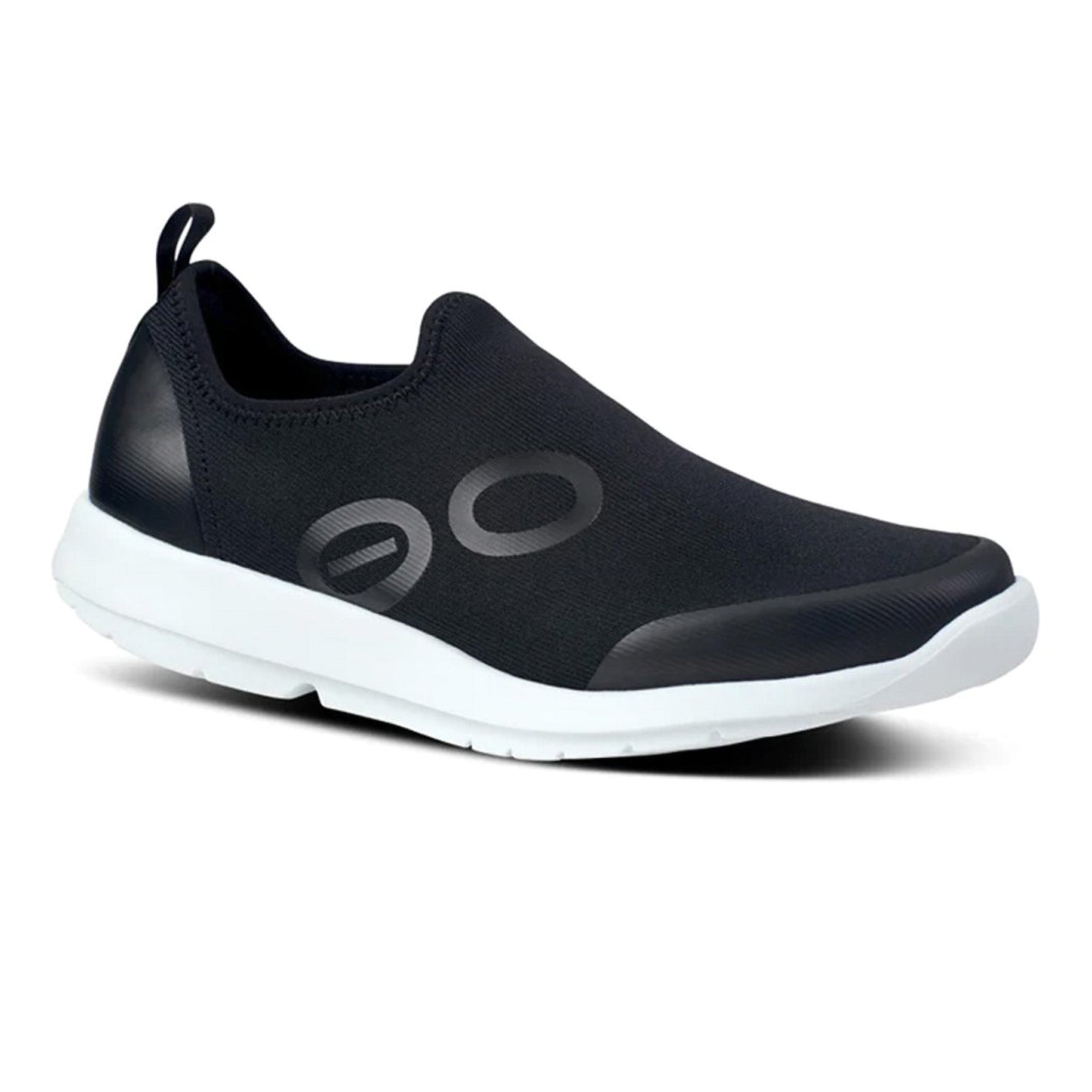 OOFOS Women's OOmg Sport Low Black/White