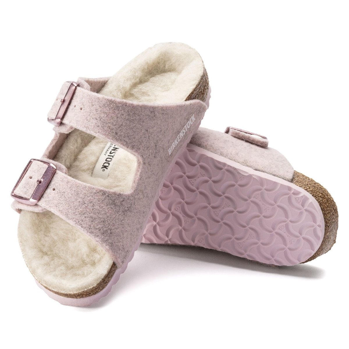 Birkenstock Girl's Arizona Soft Pink Wool