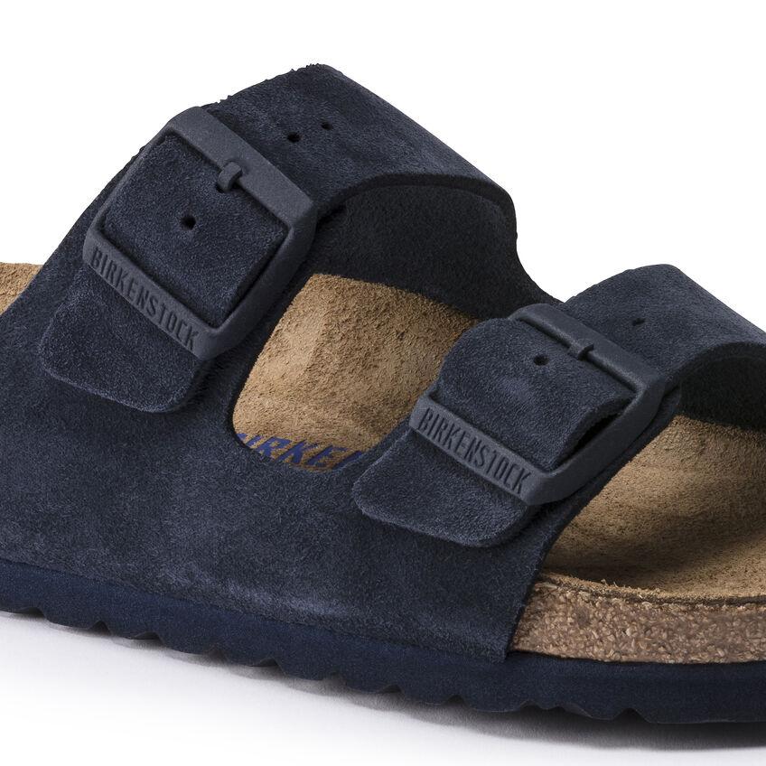 Birkenstock Men's Arizona Soft Footbed Navy Night Suede