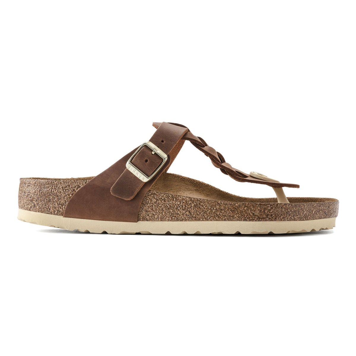 Birkenstock Women's Gizeh Braid Cognac Oiled Leather