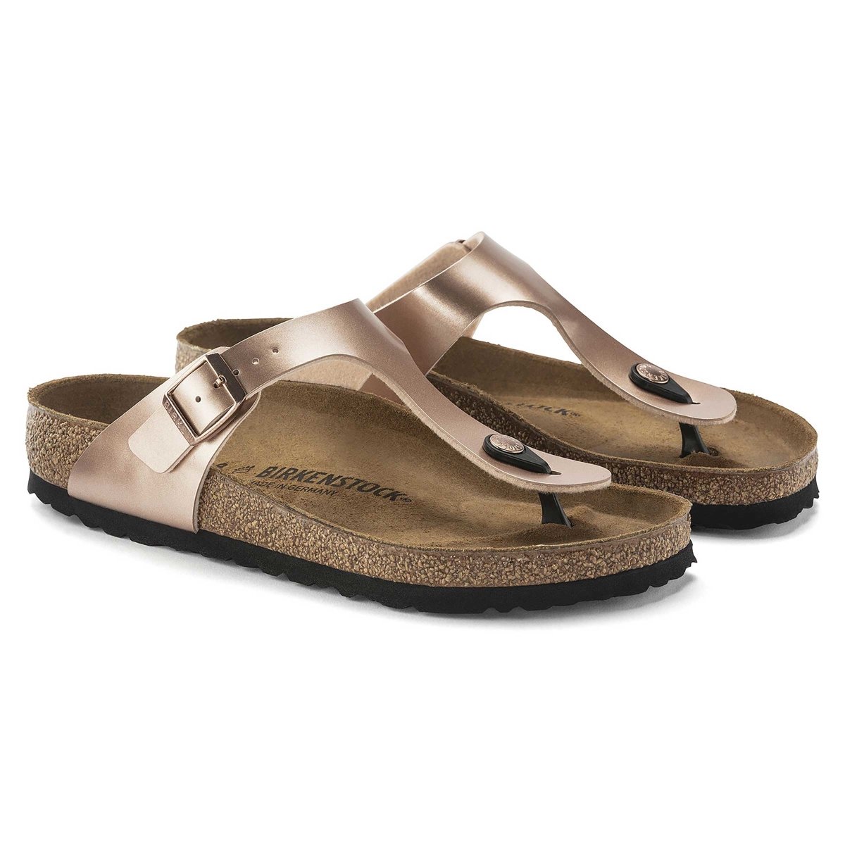 Birkenstock Women's Gizeh Metallic Copper Birko-Flor®