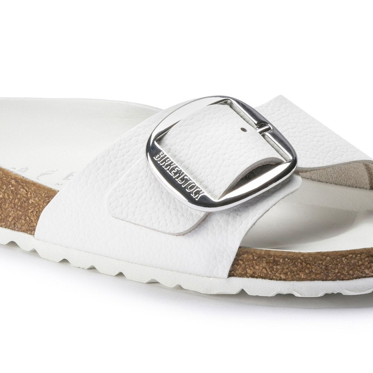 Birkenstock Women's Madrid Big Buckle White Leather