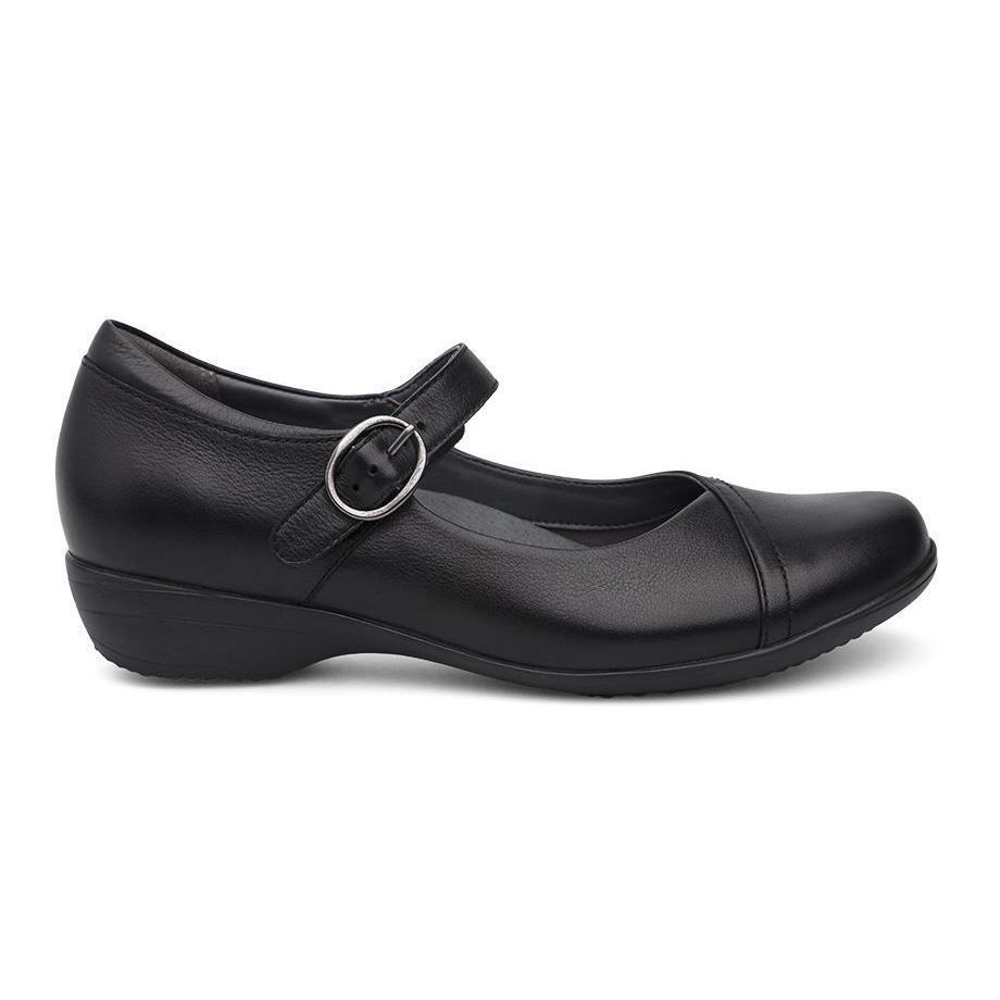 Dansko Women's Fawna Black Leather - Tip Top Shoes of New York