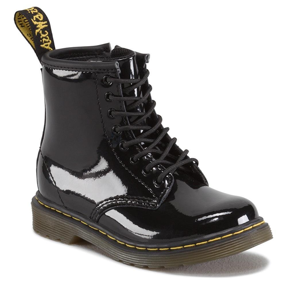 Dr. Martens Kids Brooklee Black Patent Lamper