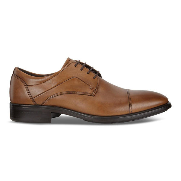 ECCO Men's S Lite Hybrid Plain Toe Tie Oxford, Coffee