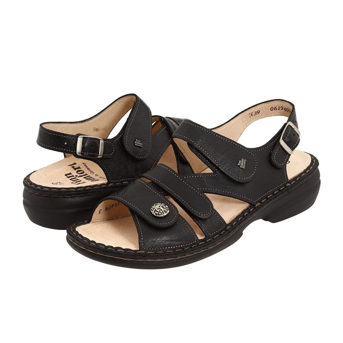 Finn Comfort Women's Gomera Black Leather