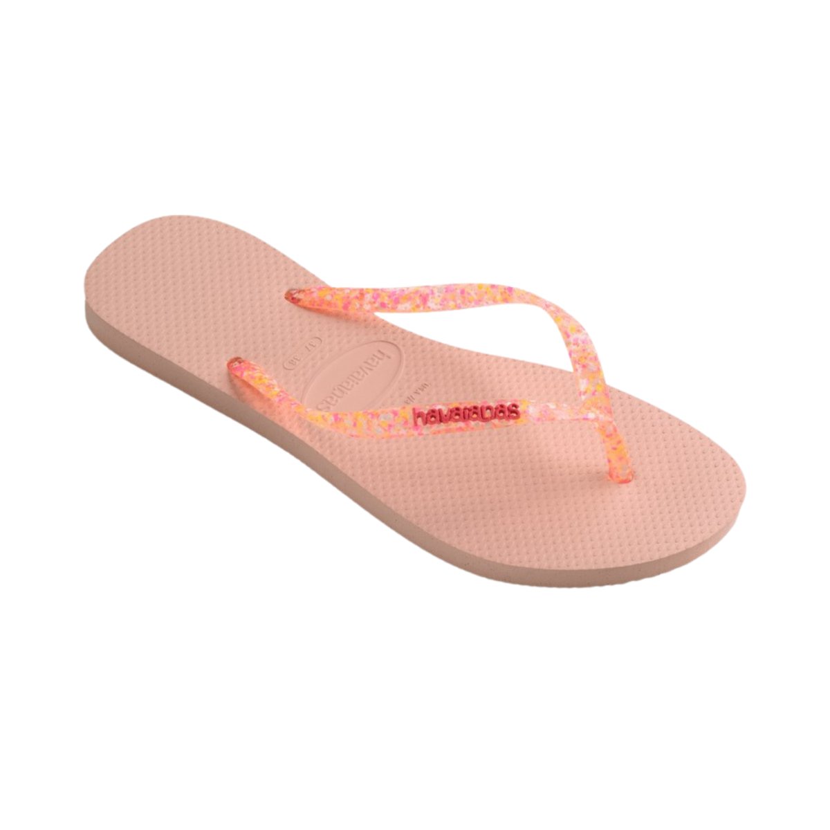 Havaianas Girl's Slim Glitter iridescent Pink (Sizes 3536-3738)