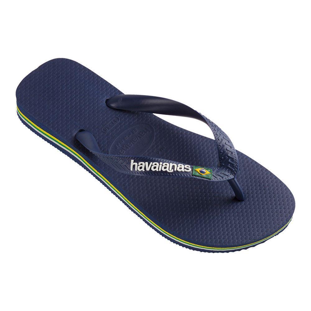 Havaianas Kids Brazil Logo Navy Blue (Sizes 2728-3334)