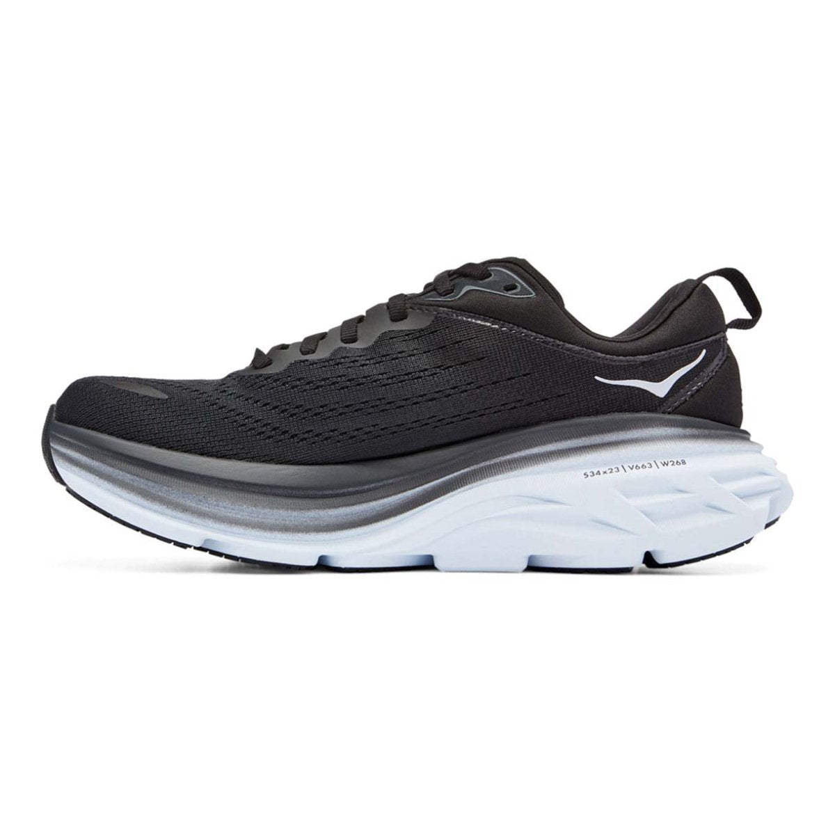 Hoka One One Men's Bondi 8 Black/White