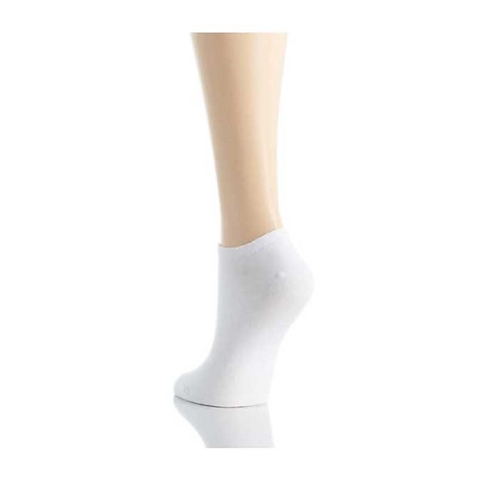 Hue Women's 6421 No Show 6 Pack Liner Socks White