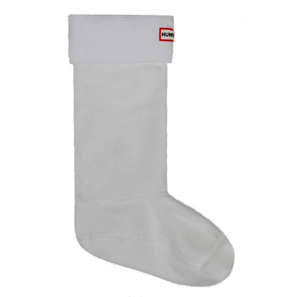 Hunter Garter-Stitch Cuff Boot Socks Optic White