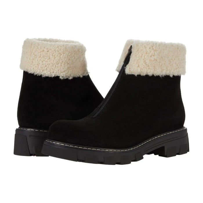 La Canadienne Women's Abba Black Shearling Suede - Tip Top Shoes of New York