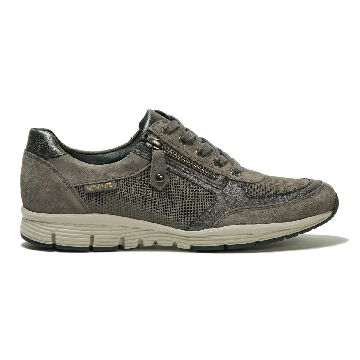 Mephisto Women's Ylona Dark Taupe/Gingham