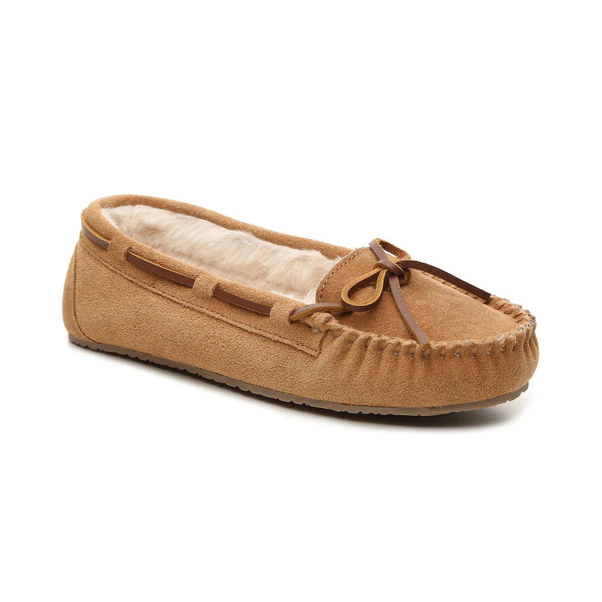 Minnetonka Women's 4011 Cally Slipper Tan Suede