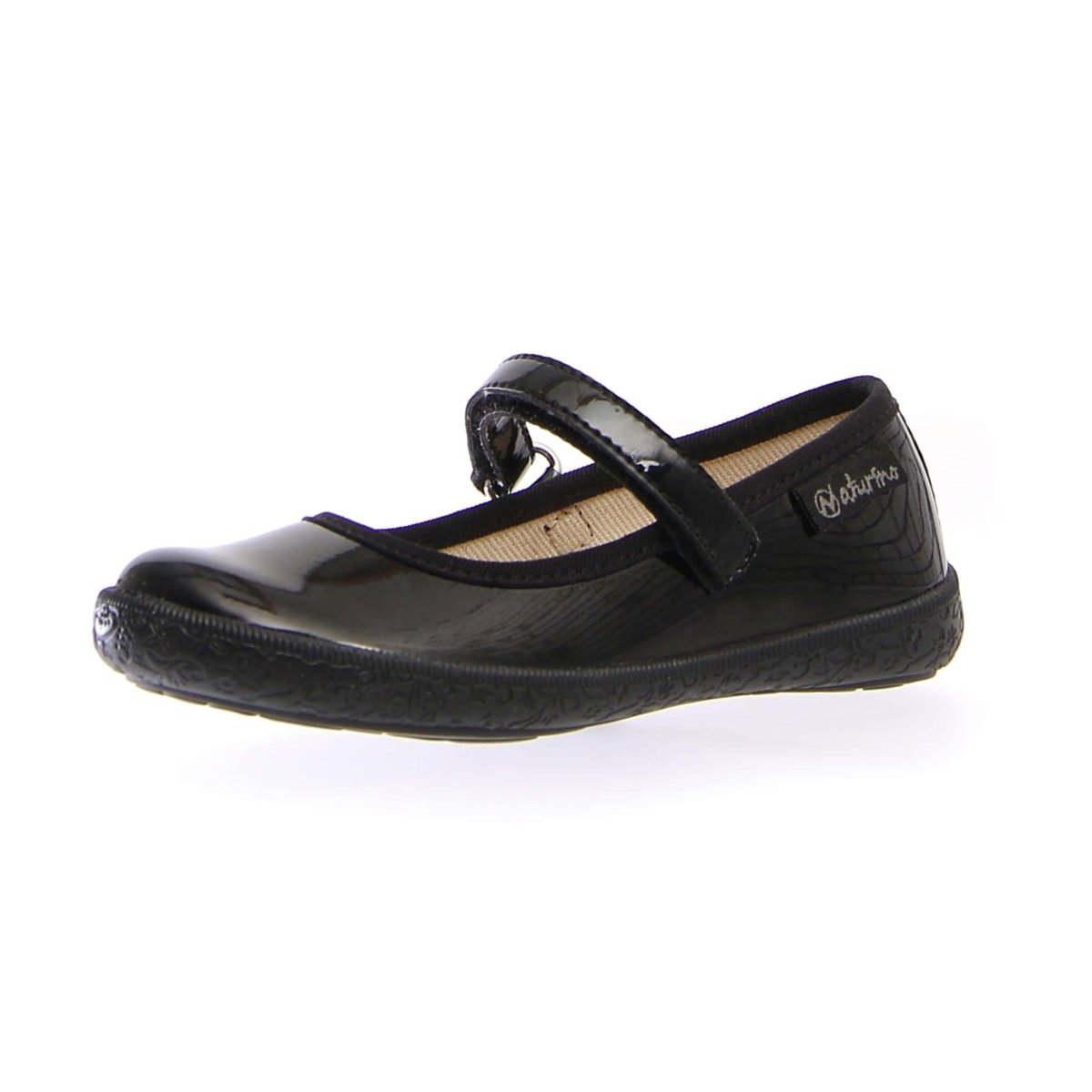 Naturino Girl's Pavia 61 Black Patent Mary Jane (Sizes 24-29)