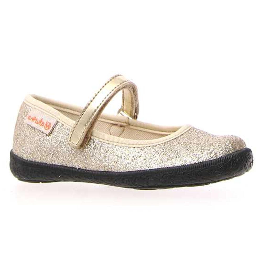 Naturino Girl's Pavia 73 Gold Glitter Mary Jane (Sizes 30-34)