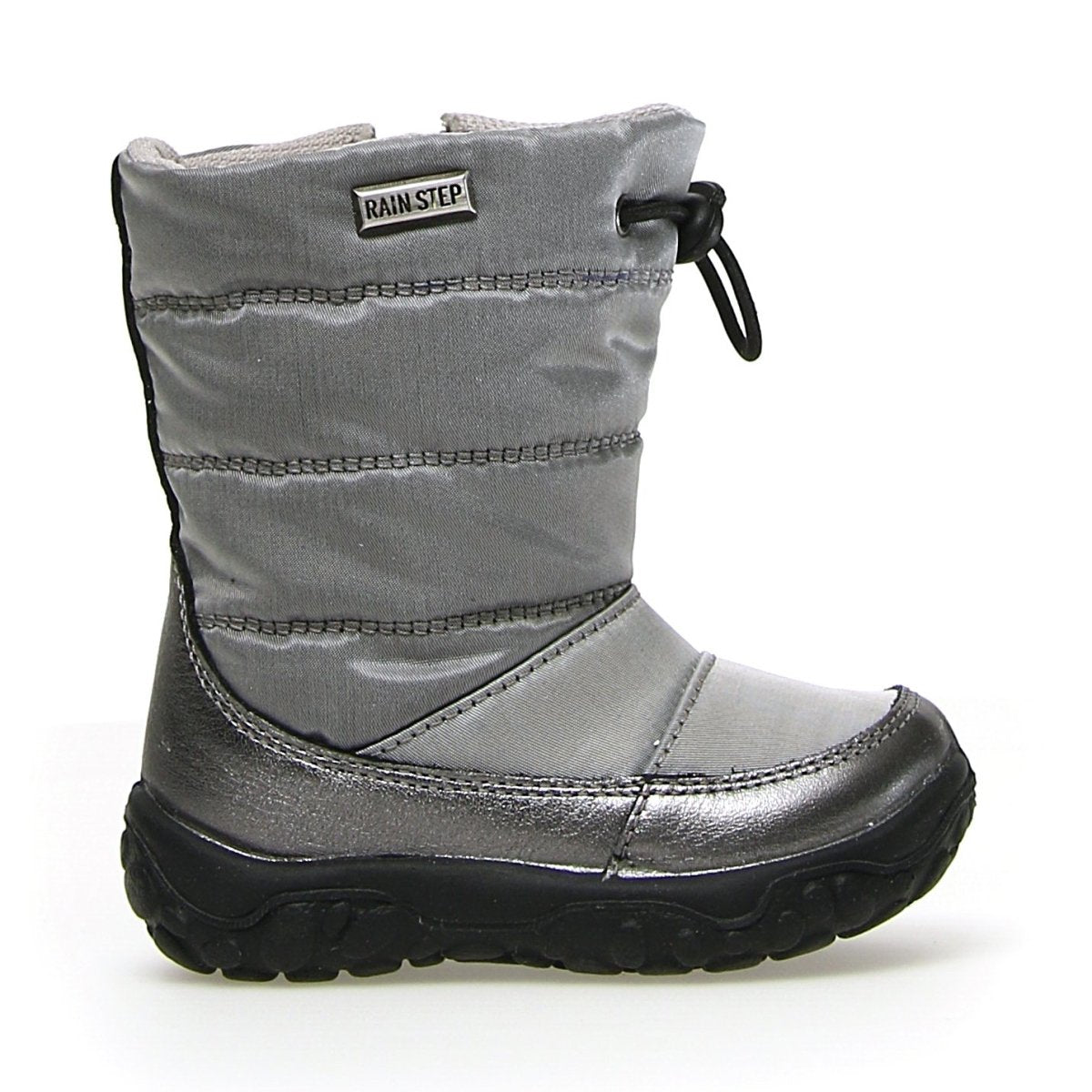 Naturino Girl's (Size 21-26) Poznurr Metallic Silver Waterproof