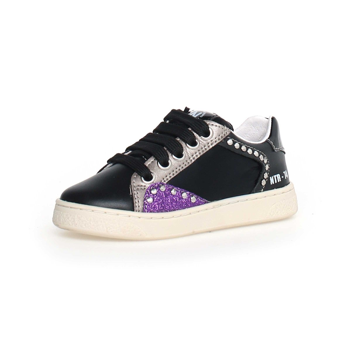 Naturino (Sizes 33-34) Quar Black/Purple/Rhinestones