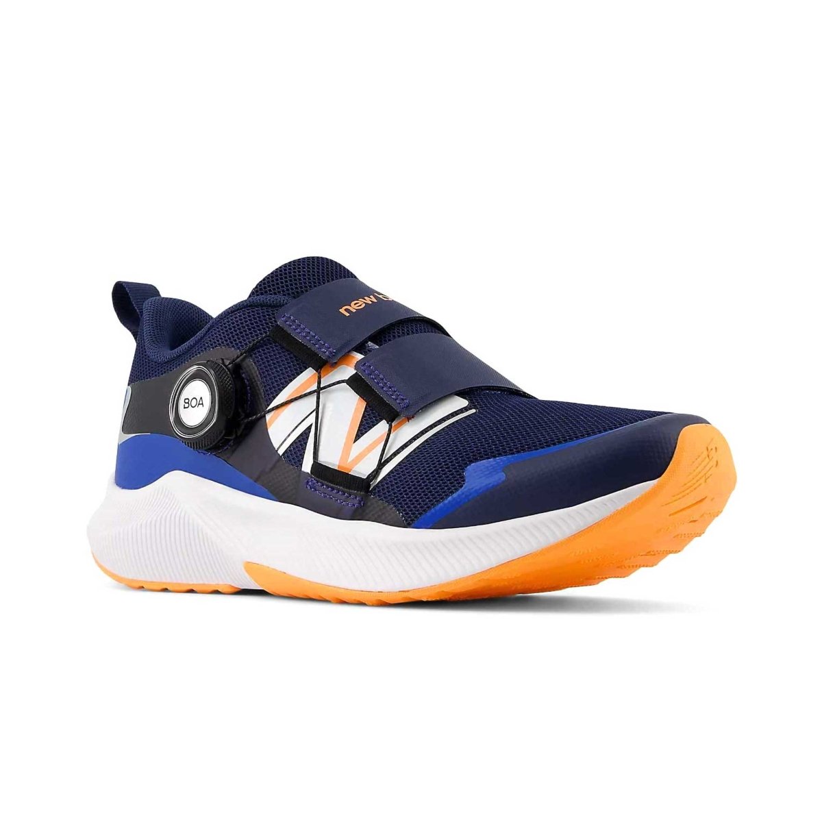 New Balance Boy's (Preschool) DynaSoft Reveal v4 BOA Navy/Mango Velcro