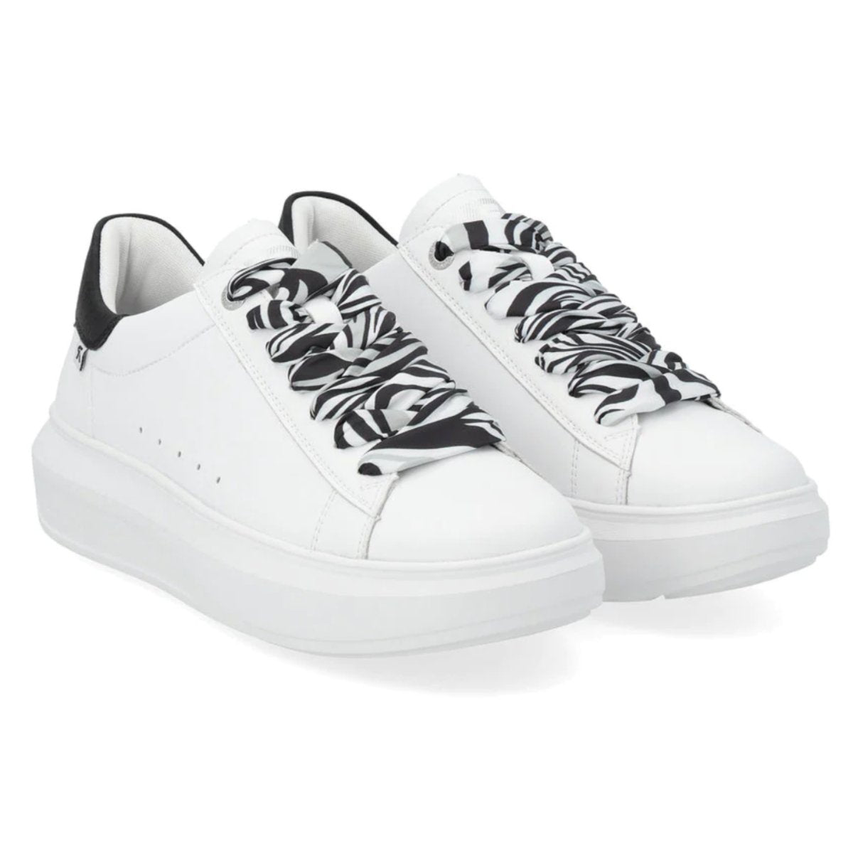 Rieker Women's W1201-80 Adelia White/Black Leather