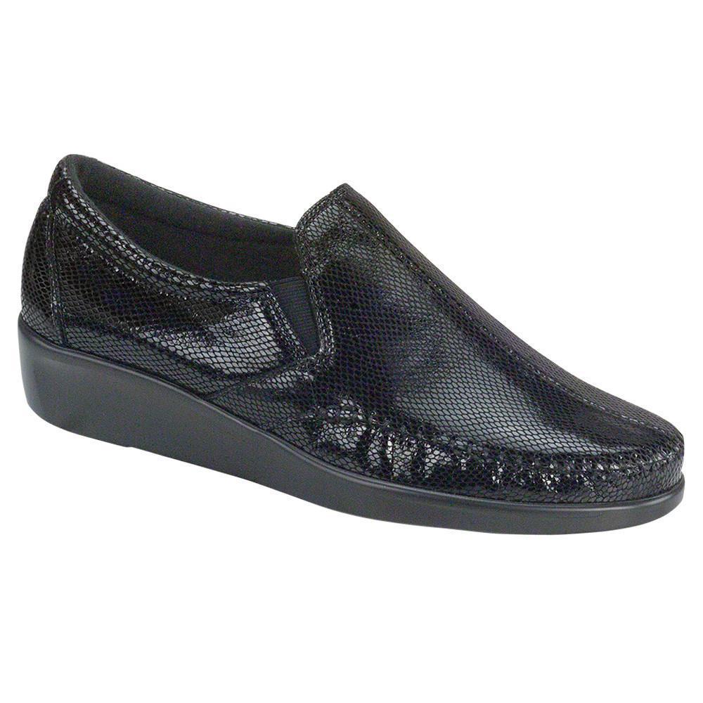 SAS Women's Dream Black Snake Leather