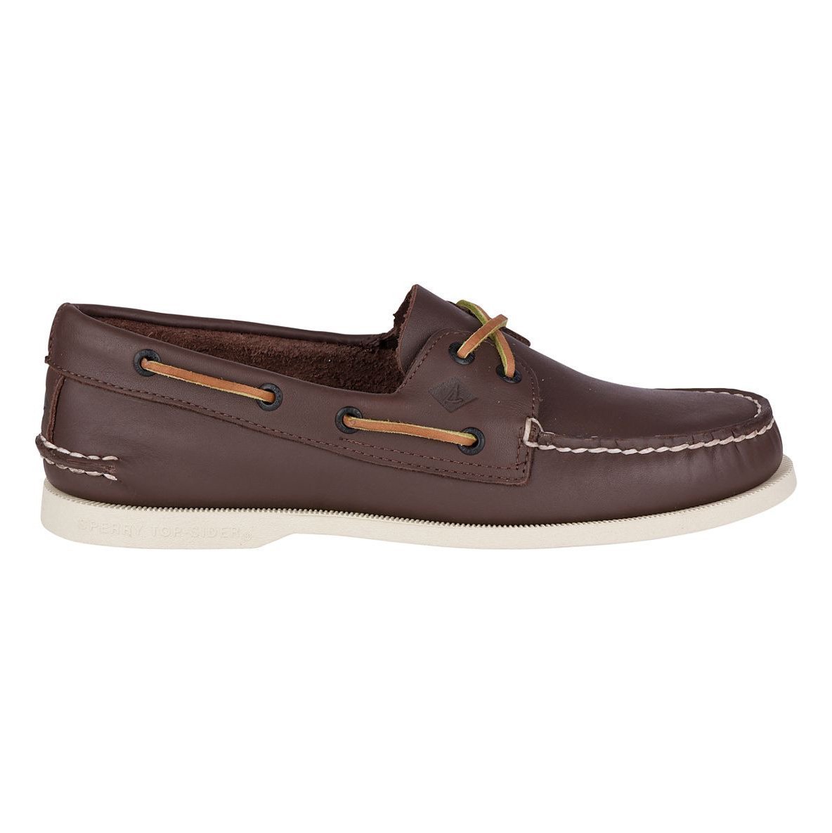 Sperry Men's Authentic Original Leather Boat Shoe Brown/White