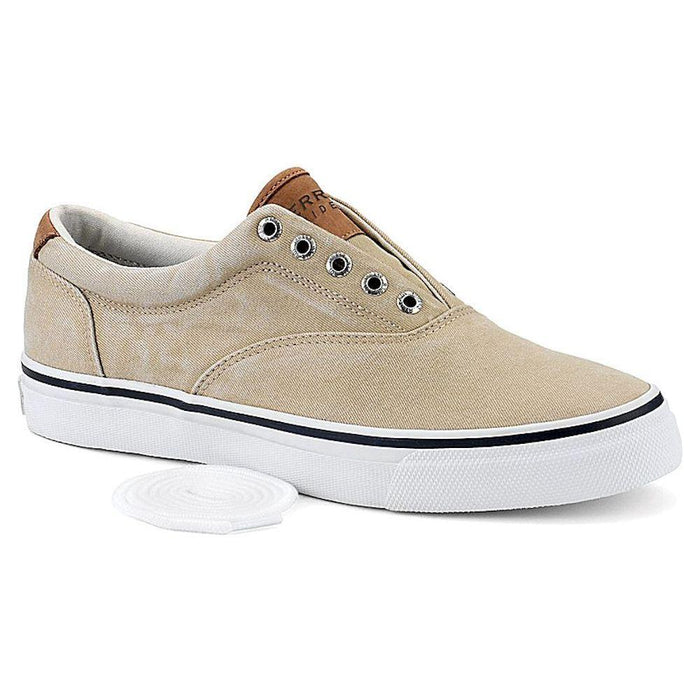 Sperry Men's Striper No Lace CVO Salt Washed Twill Chino - Tip Top ...