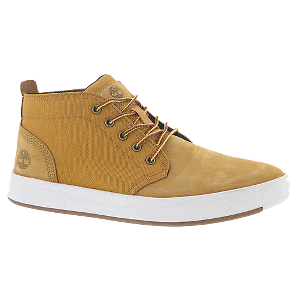 Timberland Men's Davis Square Mixed-Media Wheat Nubuck