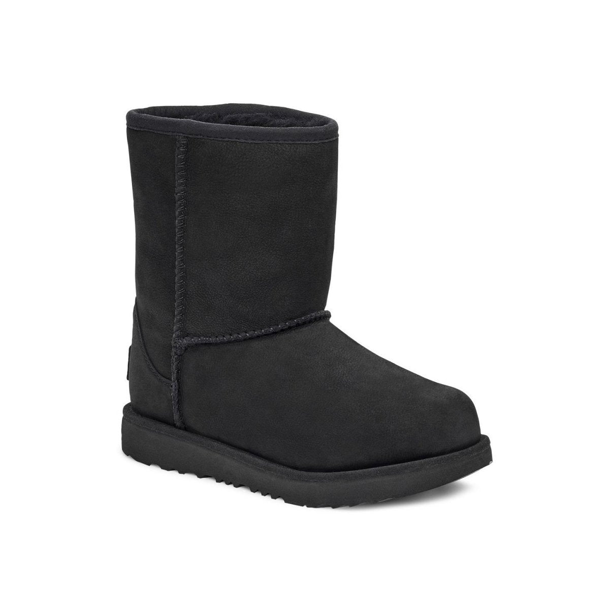 UGG Girl's Classic II Short Waterproof Black (Sizes 13-4)