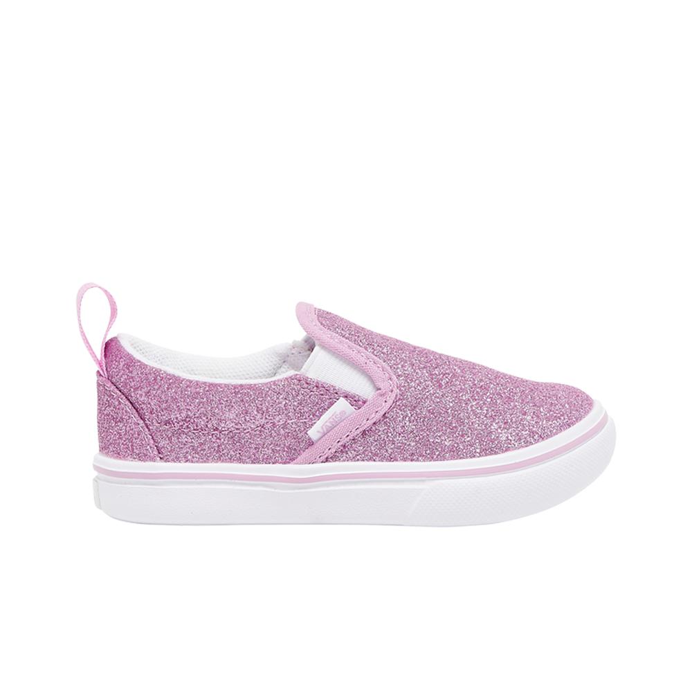 Vans Toddler's Pink Glitter Slip-On