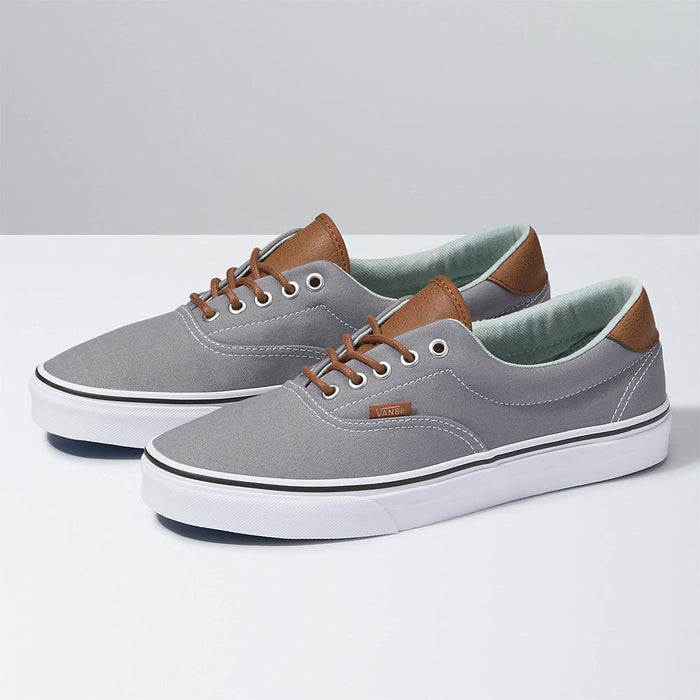 grey and tan vans