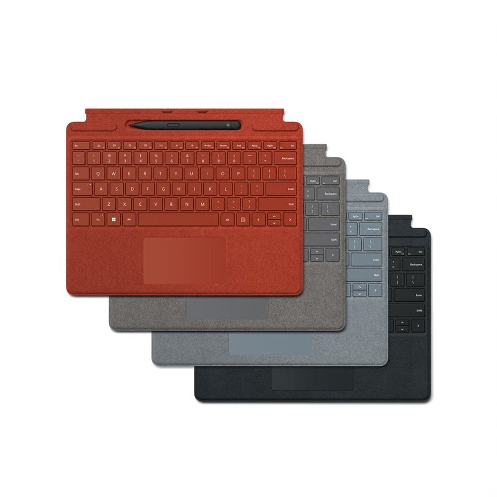 surface pro signature type cover light charcoal