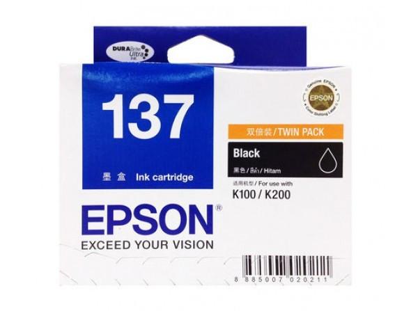 Epson 137 Ink Cartridge (Black) [Twin Pack]