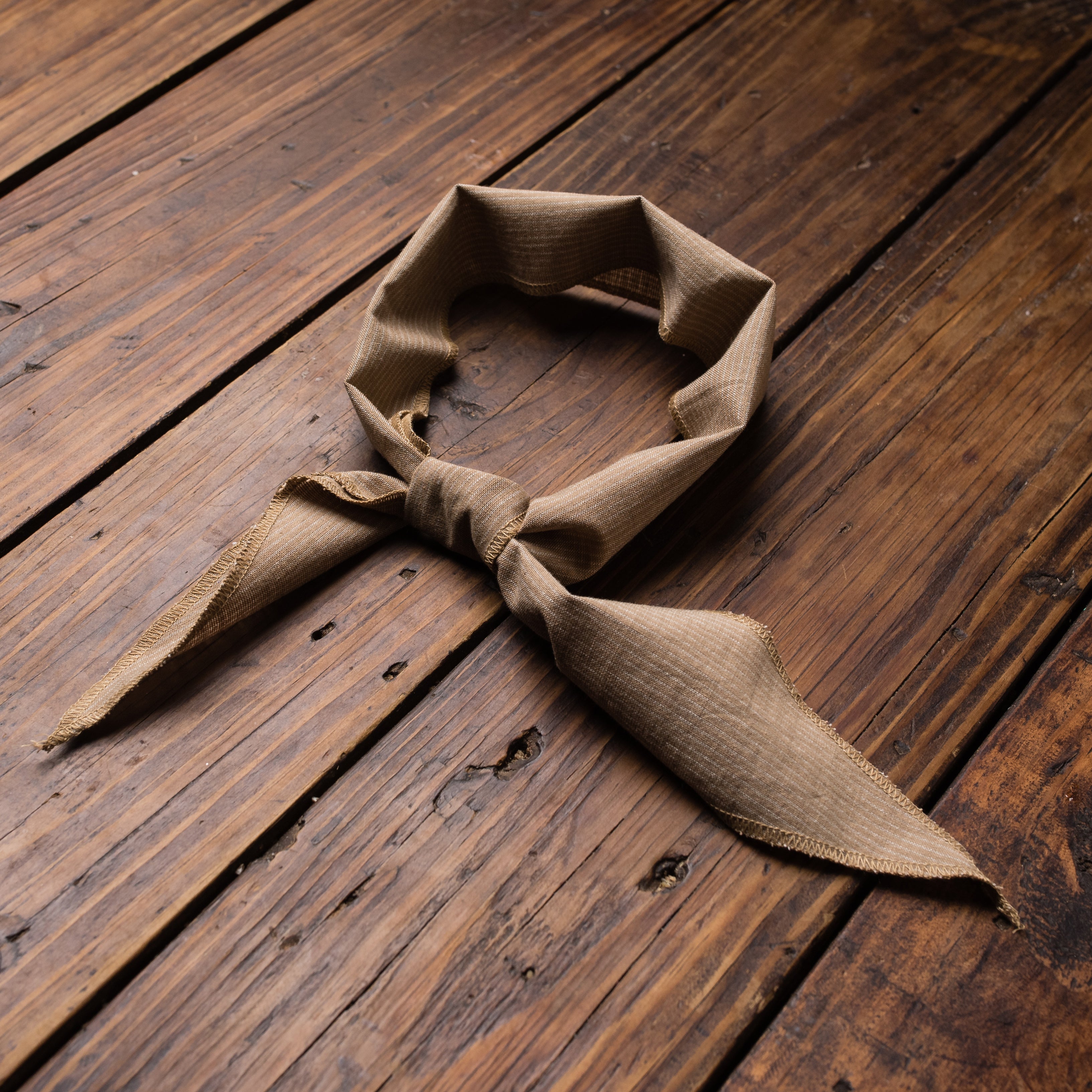 Tan  Vintage Stripe  Cravat