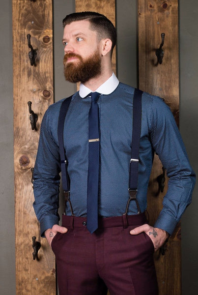 Navy suspenders